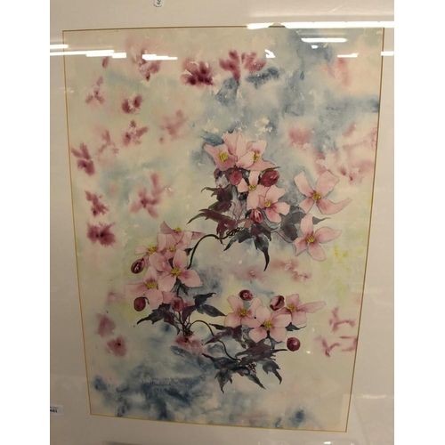 681 - Gilt Framed Water Colour - Floral Still Life - Singed Jo Haldane