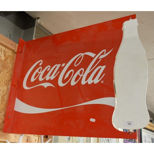 704 - Coca Cola Double Sided Sign