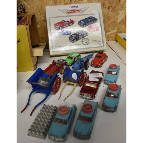 714 - Assorted Collectors Cars - Corgi & Dinky