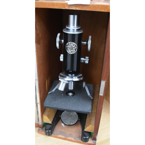 738 - C Baker of London Microscope Serial Number 35908.