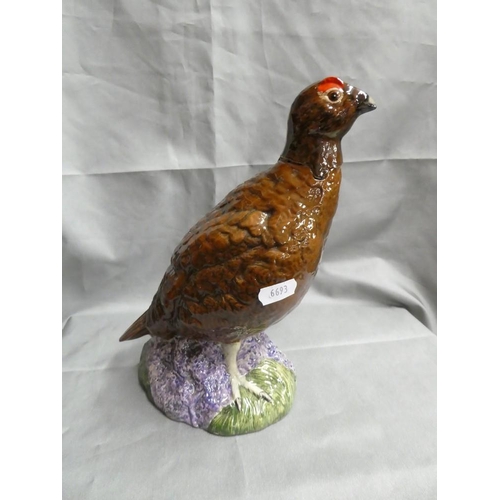 1124 - Royal Doulton Grouse Decanter made for Matthew Gloag (empty)