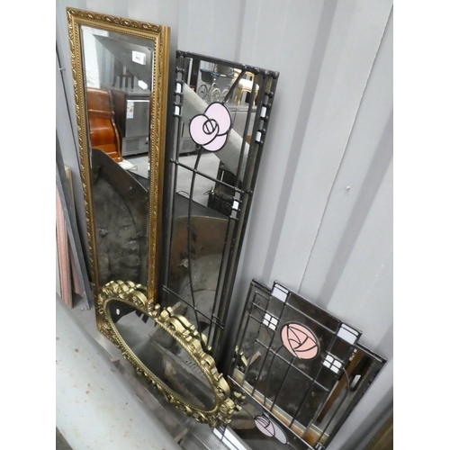 3062 - 6 Assorted Modern Mirrors