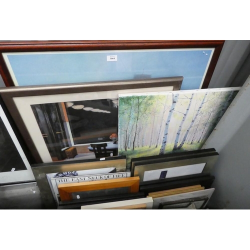 3064 - Large Quantity of Assorted Framed Prints