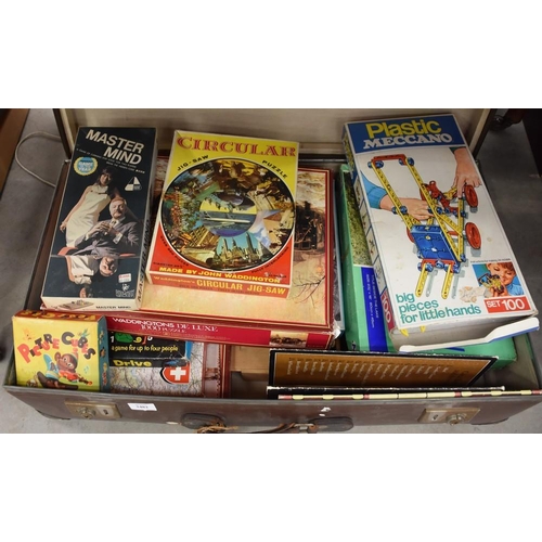 Vintage Suitcase & Games