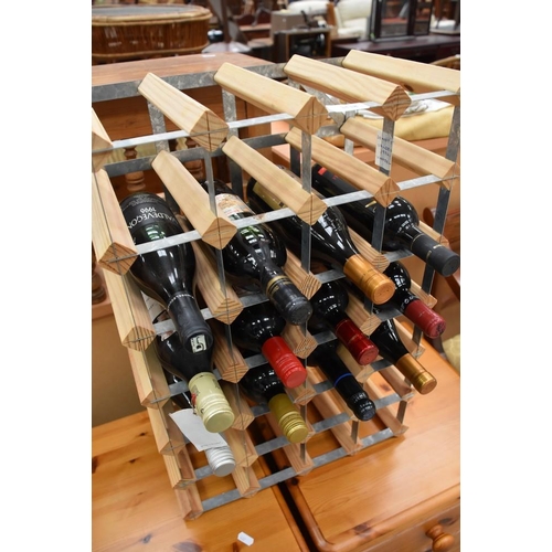 3538 - Assorted Wine & Rack