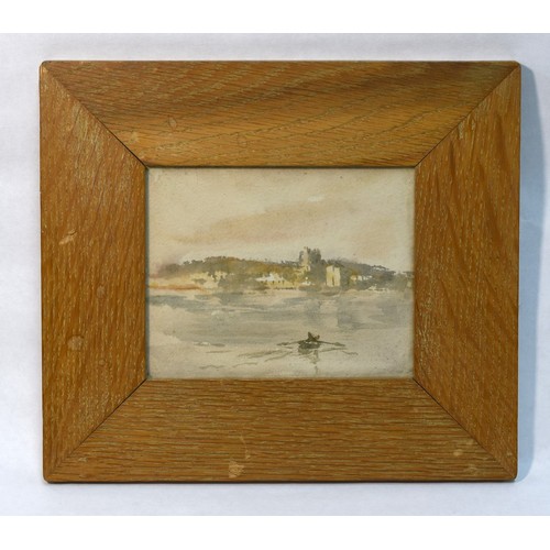 1084 - Two Framed Watercolours - Coastal Scenes Largest 24 x 14cms