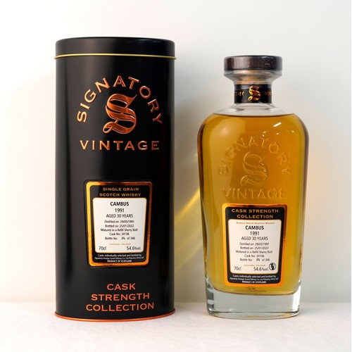 260 - Boxed Bottle of Cambus Single Grain Scotch Whisky, Aged 30 Years, Distilled 1991, Bottle Number 84/3... 