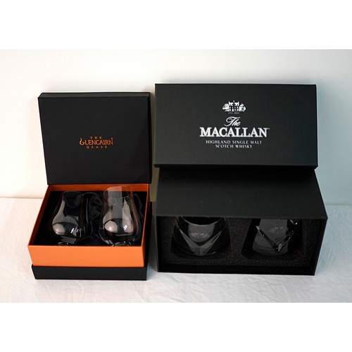 302 - Two Boxes of Whisky Glasses - Macallan & Glencairn.