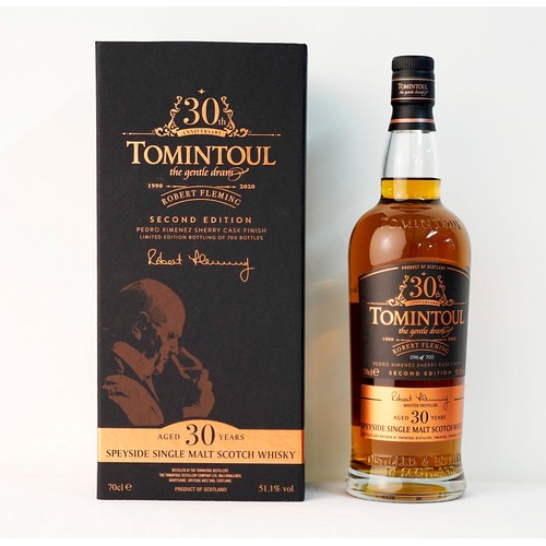 308 - Boxed Bottle of Tomintoul 30th Anniversary 30 Year Old Speyside Single Malt Scotch Whisky.