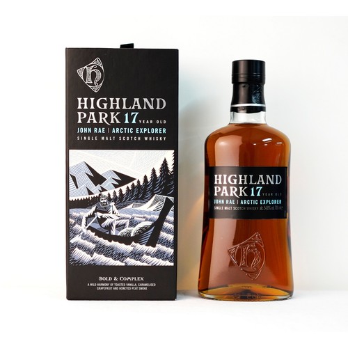 311 - Boxed Bottle of Highland Park 17 Year Old John Rae Artic Explorer Single Malt Scotch Whisky.