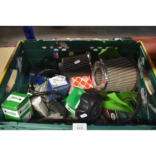 1111 - Box - Motor Car Air Filters, Oil Filters, Springs, etc