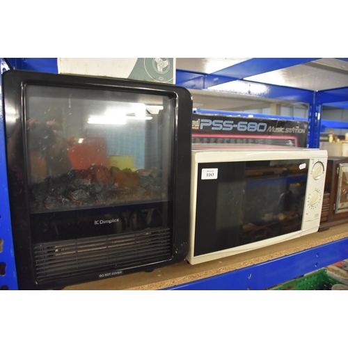 1163 - Dimplex Electric Heater & Microwave Oven