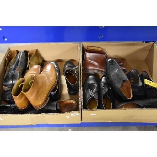 1189 - 2 Boxes - Assorted Gents Shoes