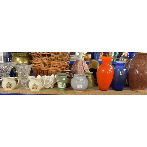 1239 - Crystal Vases, Pottery Vases, Glass Vases, etc