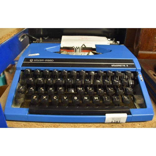 1281 - Silver-Read Vintage Typewriter