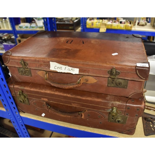 1403 - 2 Vintage Suitcases