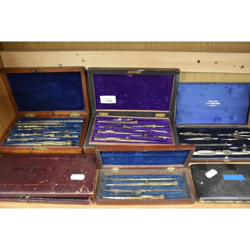 1704 - 6 Boxes of Collection of Cased Drawing Implements