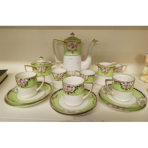 2078 - Noritake Porcelain Coffee Set.