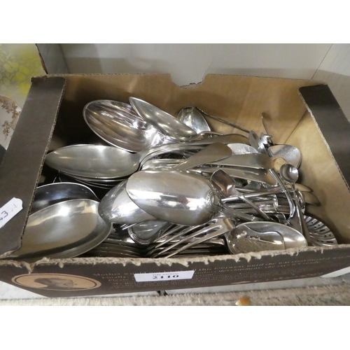 2110 - Box - Silverplated & Other Cutlery.