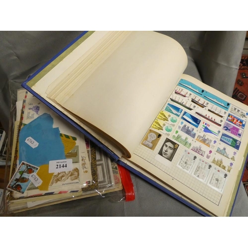 2144 - Stamp Album, Loose Postage Stamps and First Day Covers.