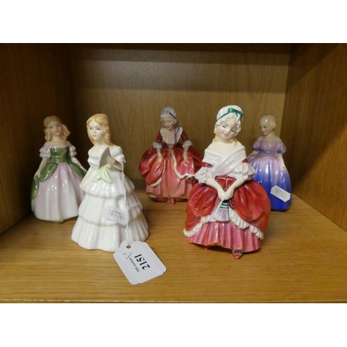 2151 - Five Assorted Royal Doulton Figures.