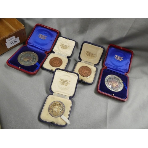 3276 - Box - Vintage Cased Dollar Academy Medals.