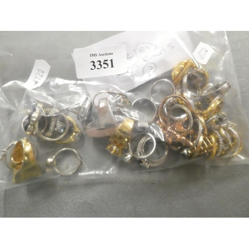 3351 - Bag of Assorted Dress Rings.