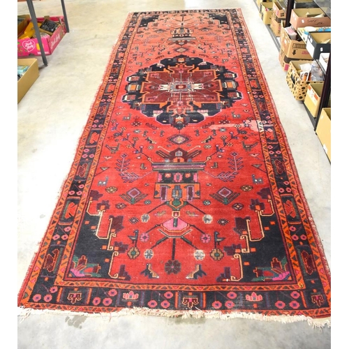 3597 - Turkish Wool Carpet, approx 358 x 133cm.