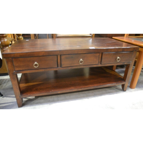 4067 - Mahogany Coffee Table With Drawers