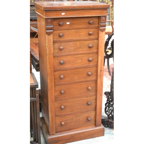 4113 - Victorian Mahogany Wellington Chest