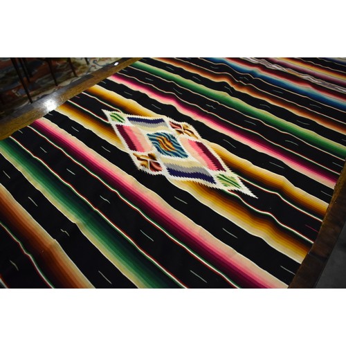 1224 - Vintage Mexican Sarape - 200cm x 92cm.