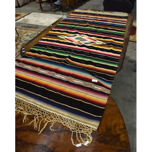 1224 - Vintage Mexican Sarape - 200cm x 92cm.