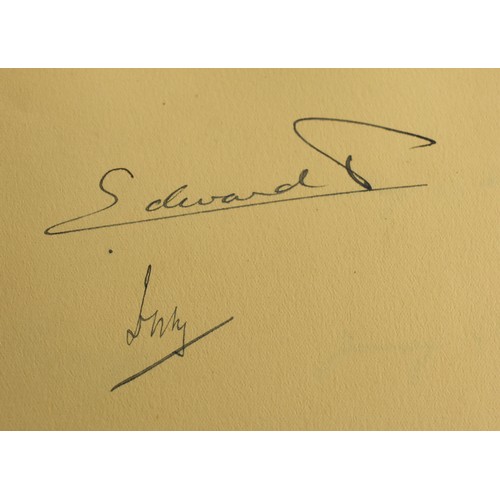 3161 - Well connected Autograph Album plus loose Autographs including Edward VIII, Winston Churchill, Gracy... 