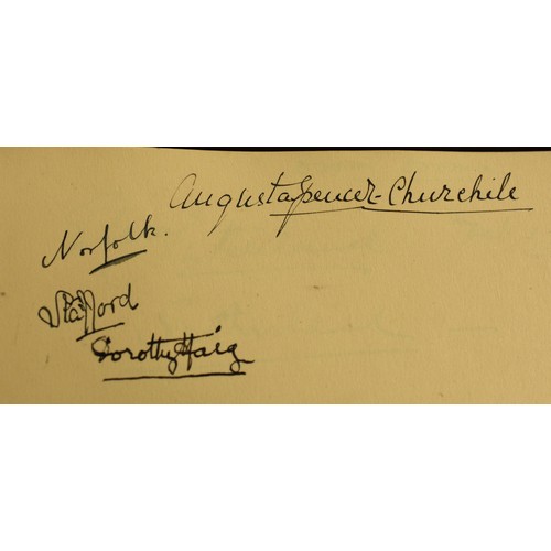 3161 - Well connected Autograph Album plus loose Autographs including Edward VIII, Winston Churchill, Gracy... 