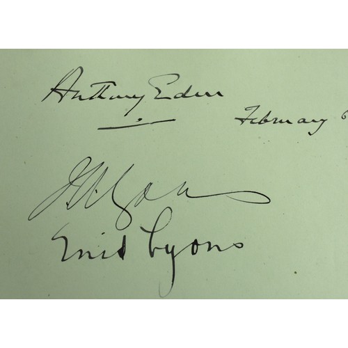 3161 - Well connected Autograph Album plus loose Autographs including Edward VIII, Winston Churchill, Gracy... 