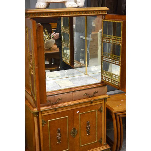 4011 - Continental Walnut Cocktail Cabinet.