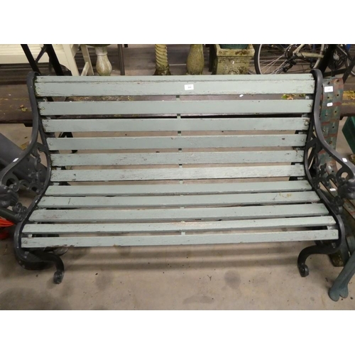 104 - Garden Bench with Metal Ends