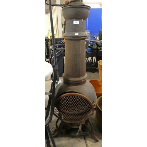 110 - Cast Iron Chimenea