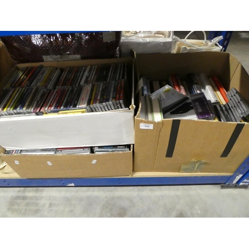 352 - 3 Boxes - Assorted Books & CD's