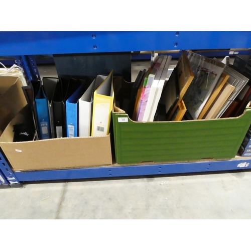 353 - 2 Boxes - Prints & Office Folders