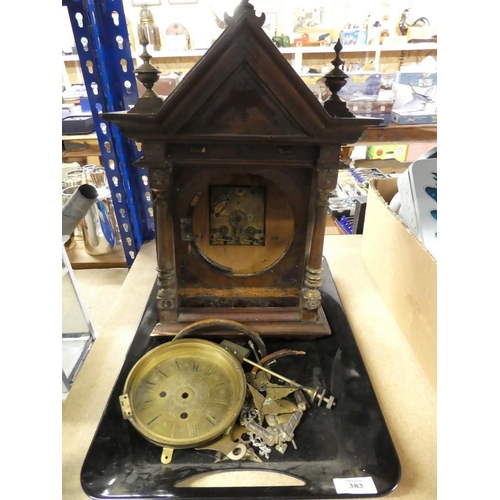 383 - Antique Mantle Clock A/F