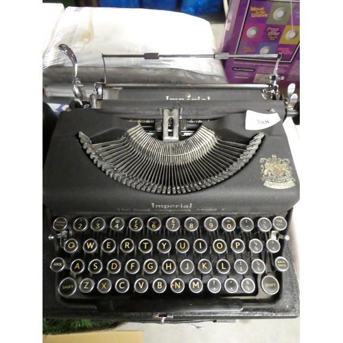 388 - Vintage Imperial Model T Typewriter