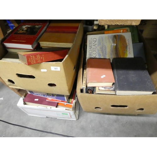 423 - 5 Boxes Of Assorted Books