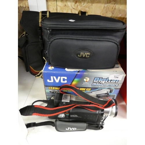 716 - JVC Digital Video Camera with Carry Case and Bag