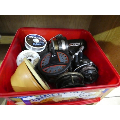 754 - Box - Assorted Fishing Reels & Line