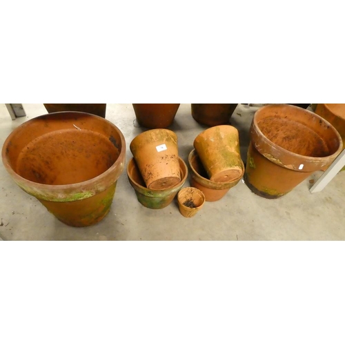 78 - Seven Assorted Terracotta Plant Pots