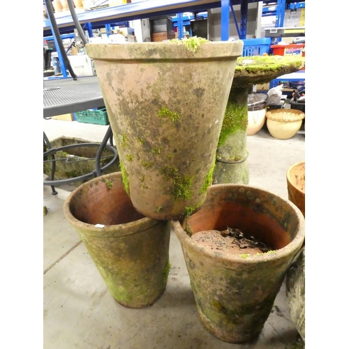 86 - Three Terracotta Plant Pots