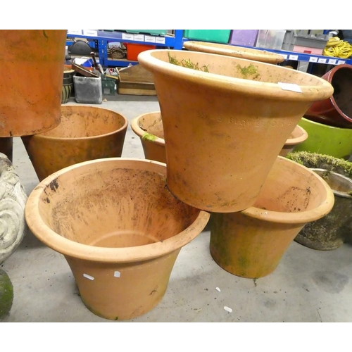 88 - Three Terracotta Plant Pots