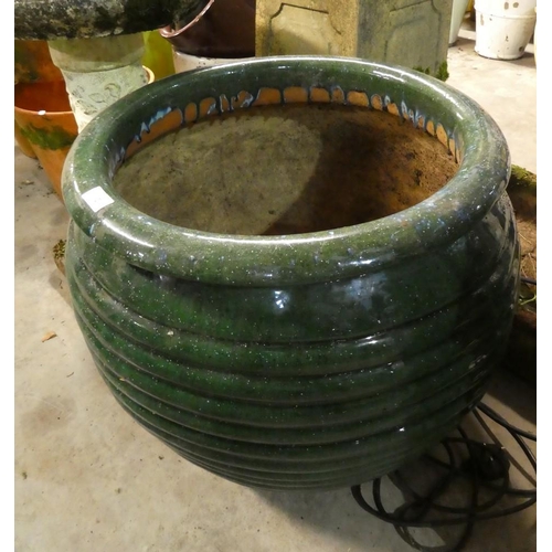 92 - Large Glazed Pottery Plant Pot