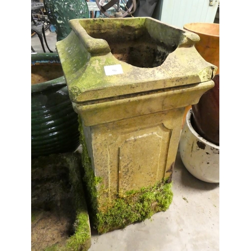 96 - Cast Stone Chimney Pot Planter